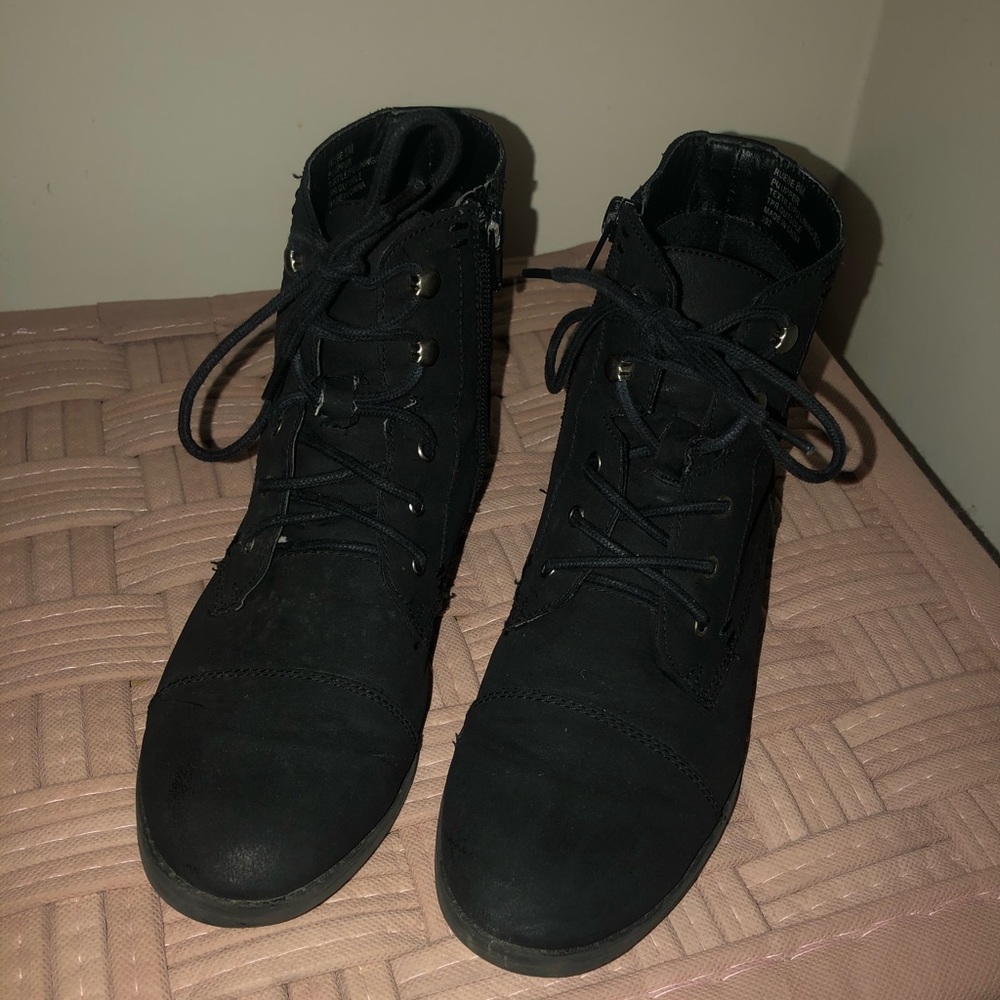Black ankle booties